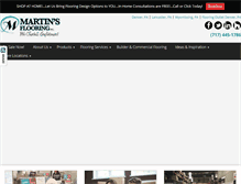 Tablet Screenshot of martinsflooring.com